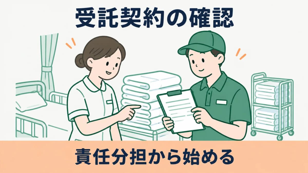 病院寝具類洗濯の委託契約で受託側が確認すること【2026年版】